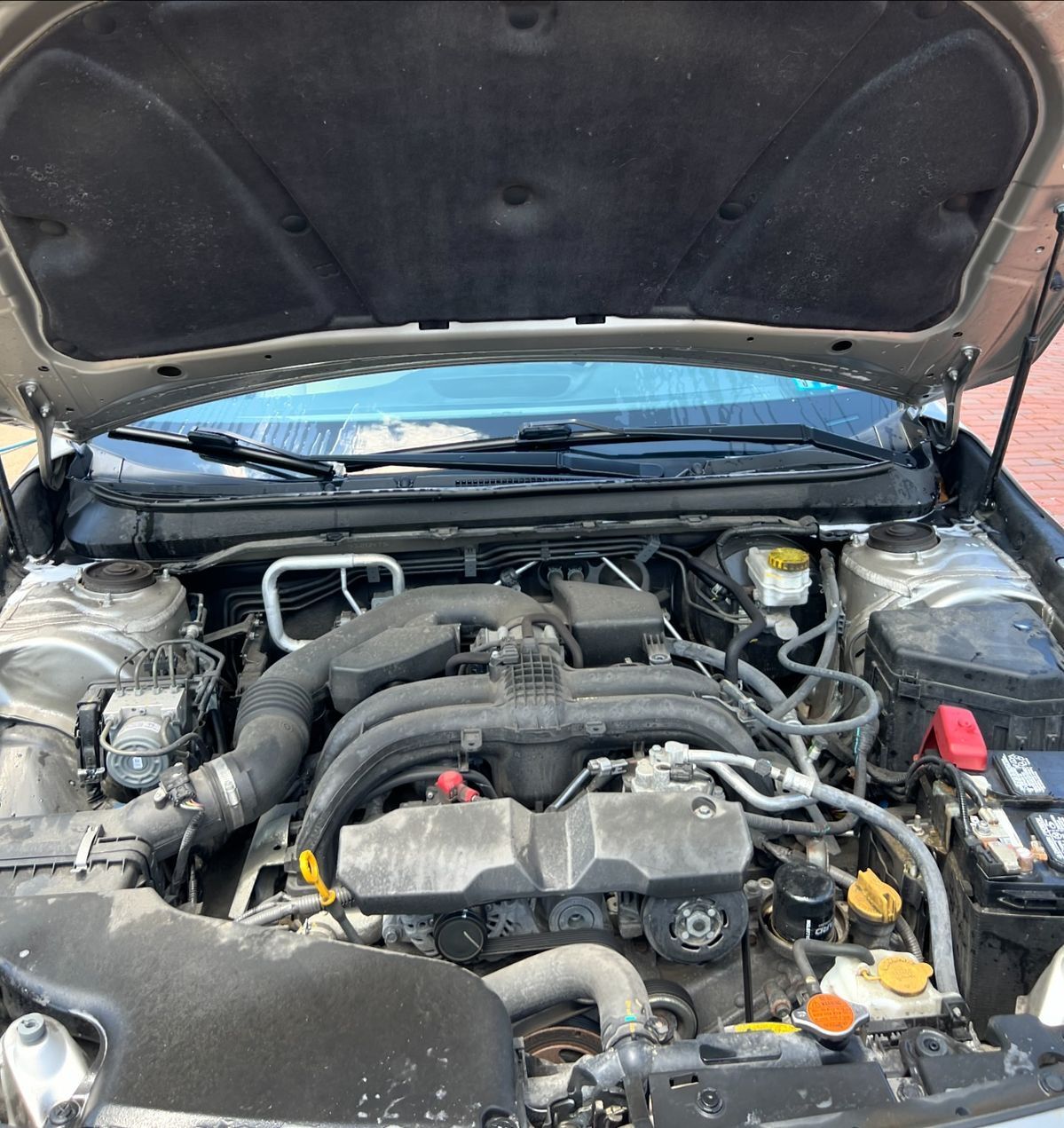 Engine bay before