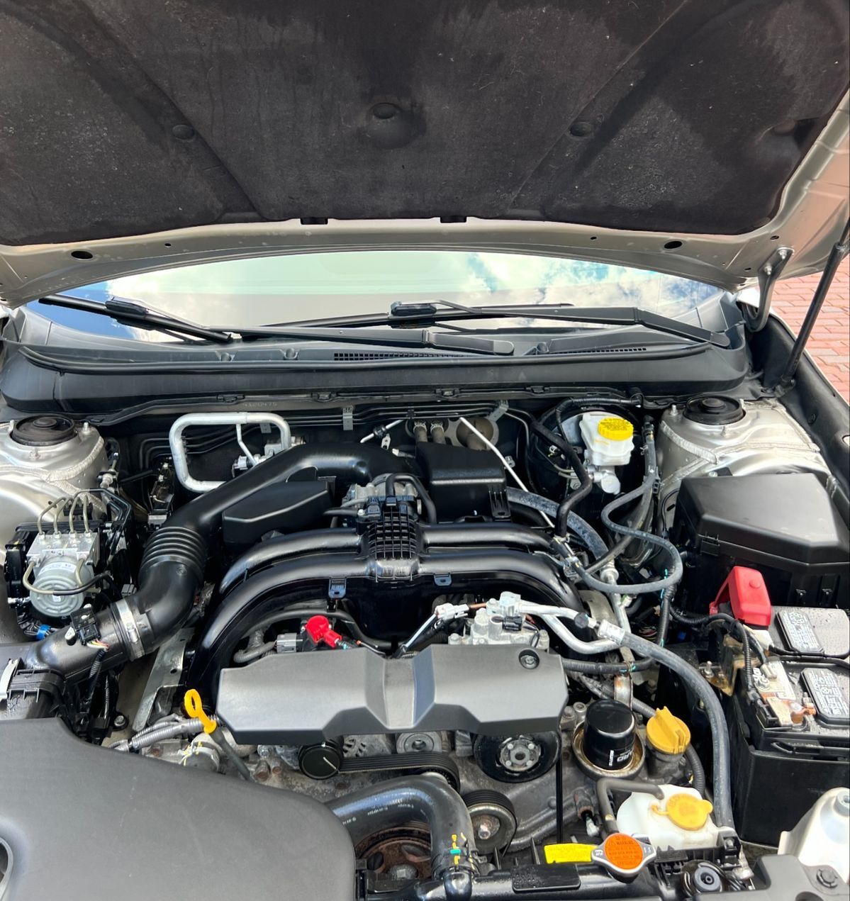 Engine bay after